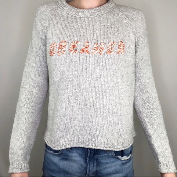 Madewell Dreamer Sweater Alpaca Knit Long Sleeve Boho Trendy Chunky Keaton - Picture 9 of 9